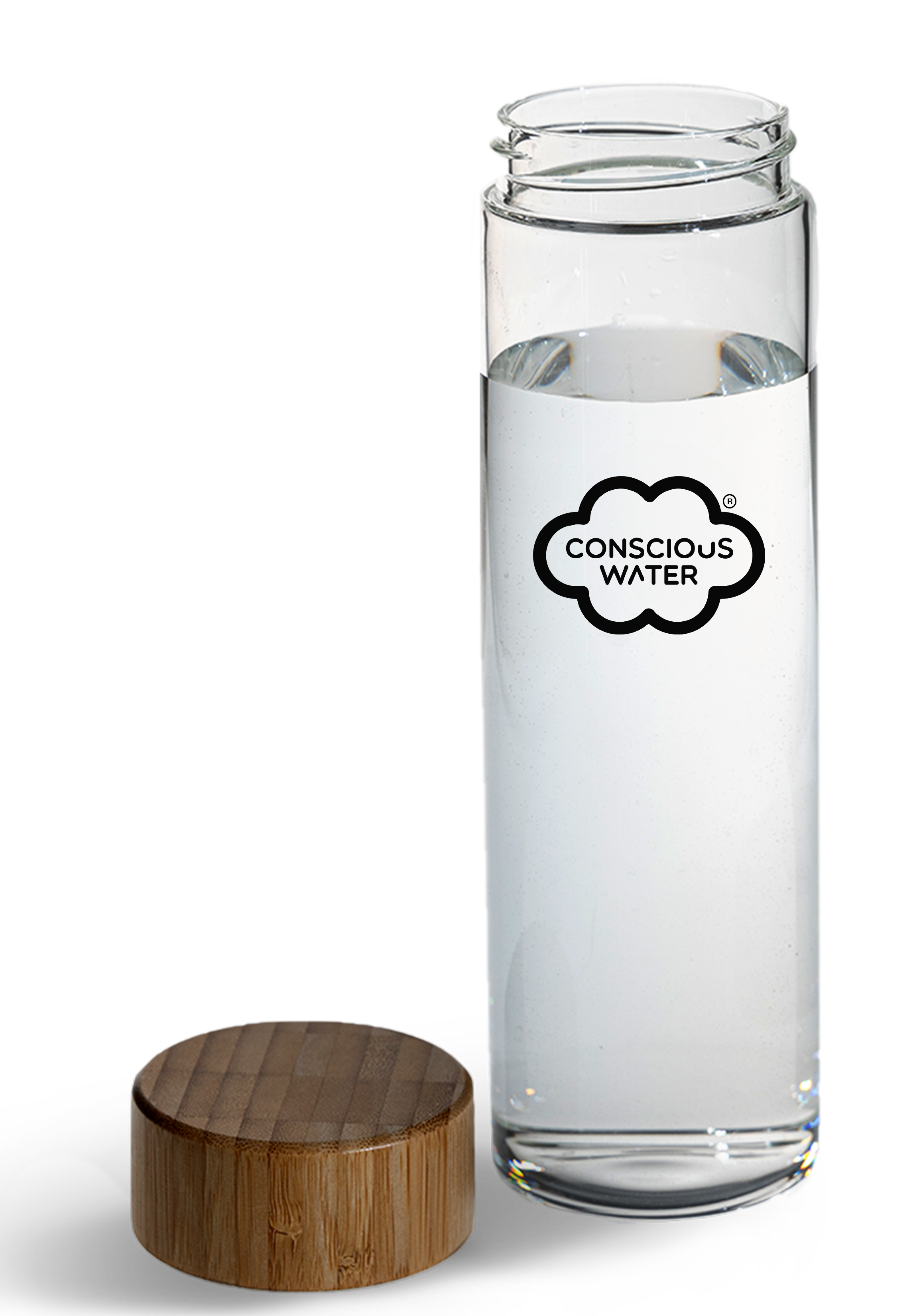 CONSCIOUS WATER CLOUD GLASS BOTTLE