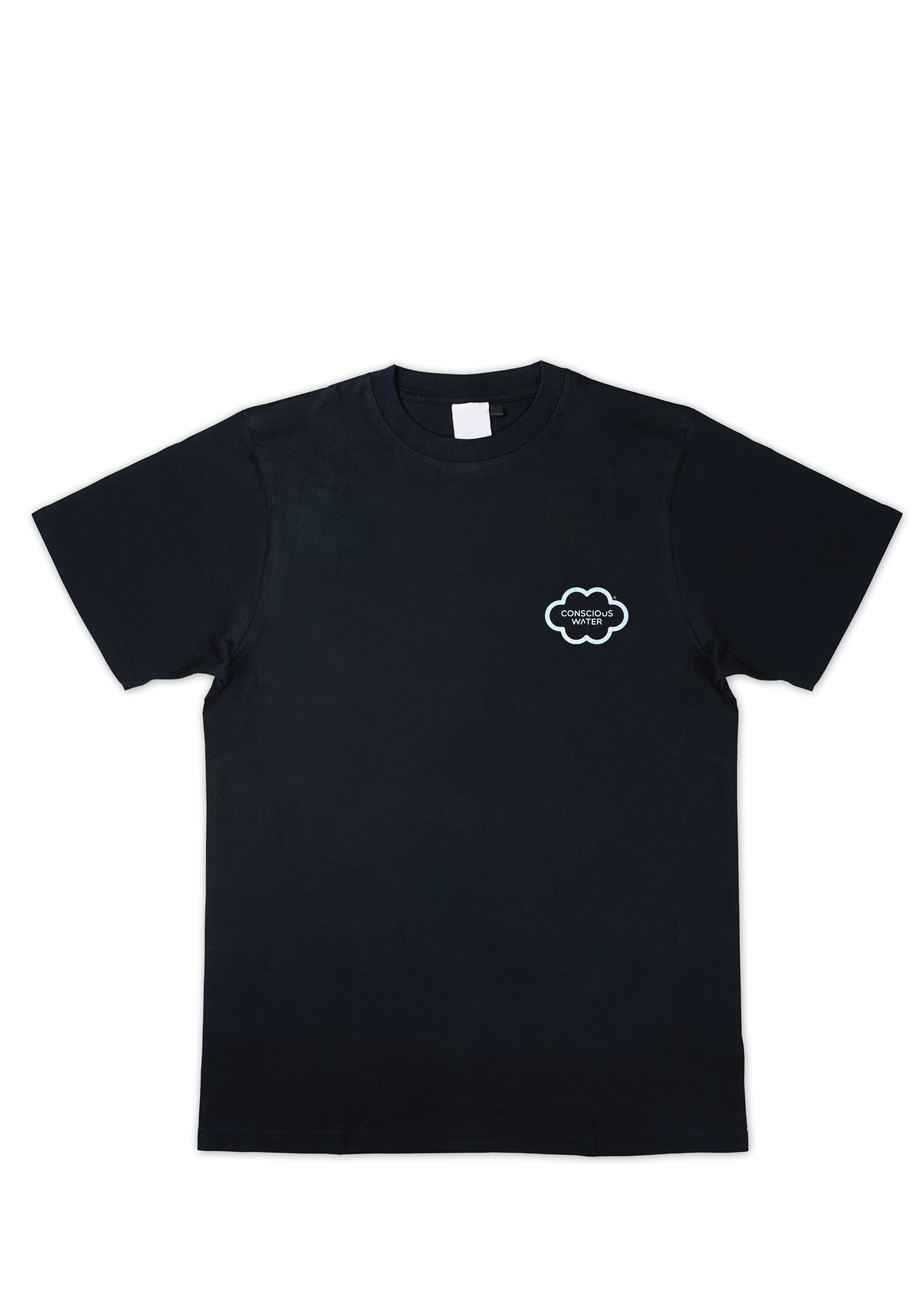 CONSCIOUS WATER LOGO IN CLOUD T-SHIRT