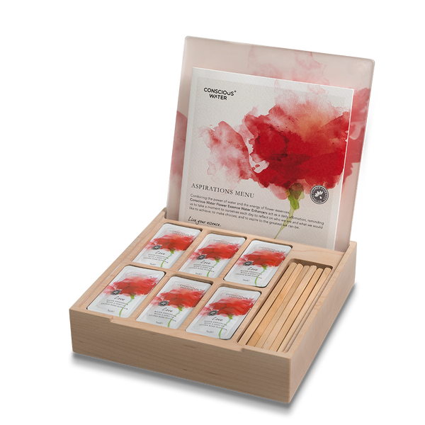 Caja de madera para servir el amor