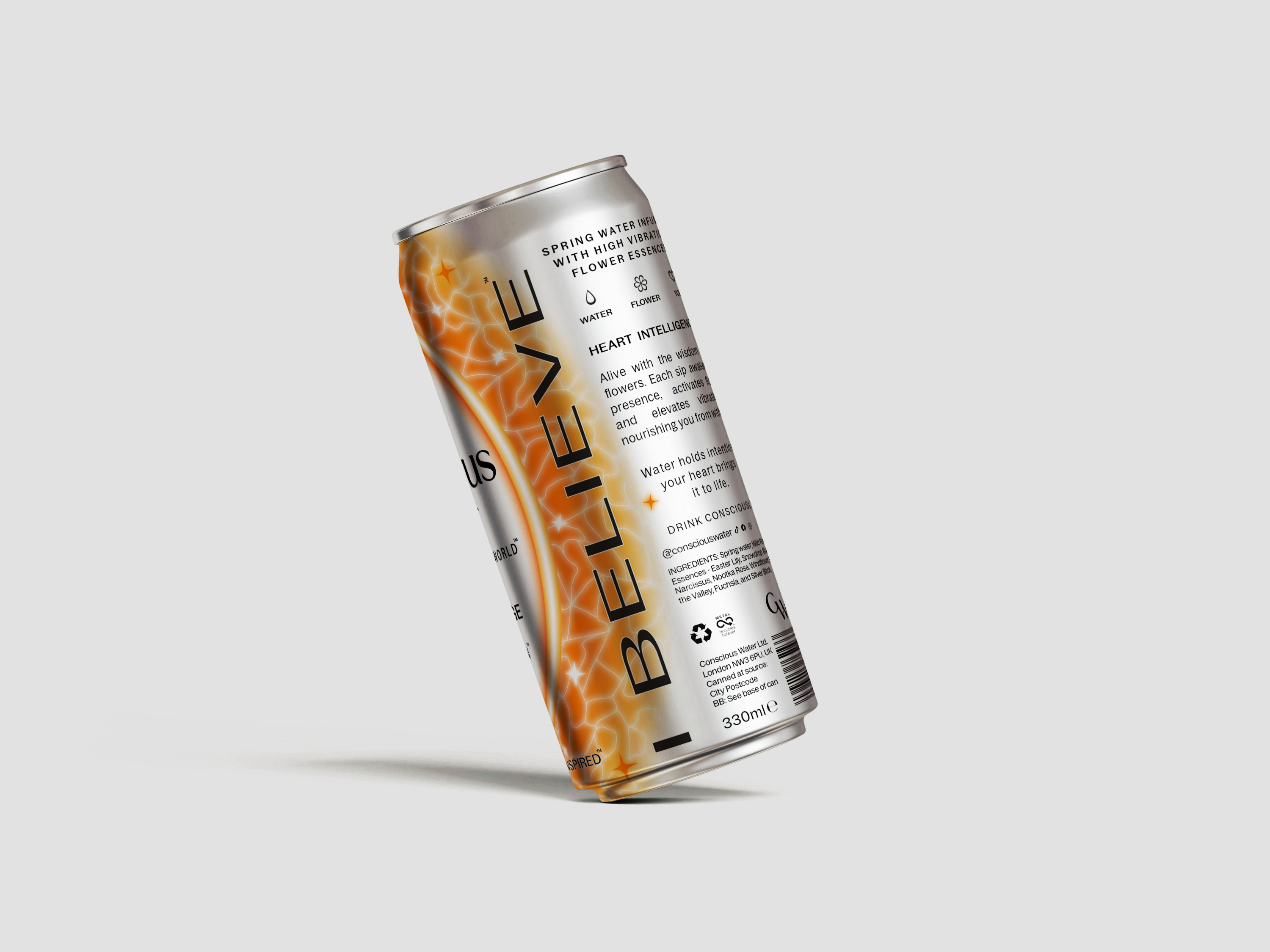 Ginger Orange - High Vibration Sparkling Water